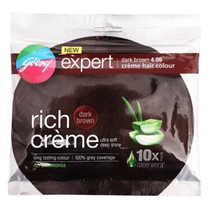 Godrej Expert Rich Creme Hair 4.06 Colour Dark Brown - 20g