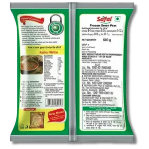 Safal Frozen Green Peas- 500g