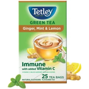 Buy Tetley Green Tea Ginger Mint & Lemon Online